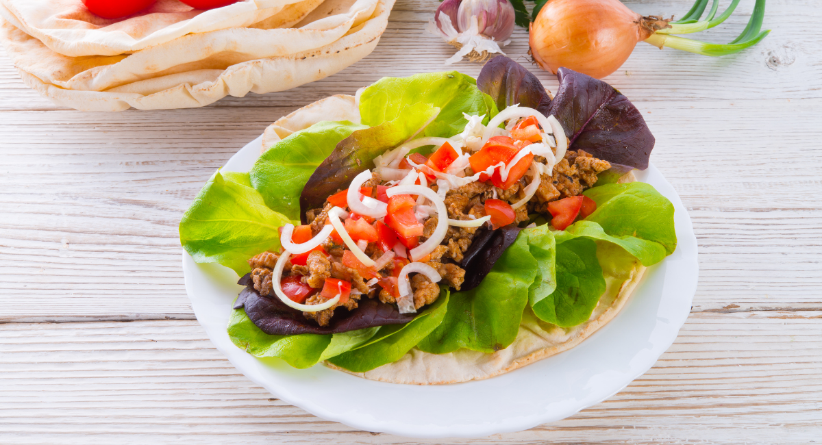 tortillas met geroosterde groenten